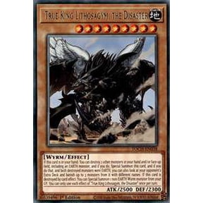 YuGiOh Toon Chaos Rare True King Lithosagym, the Disaster TOCH-EN038