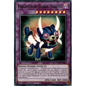 YuGiOh Toon Chaos Super Rare Frightfur Sabre-Tooth TOCH-EN048
