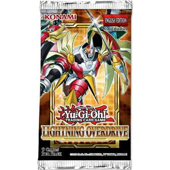 YuGiOh Trading Card Game Lightning Overdrive Booster Pack (9 Cards)