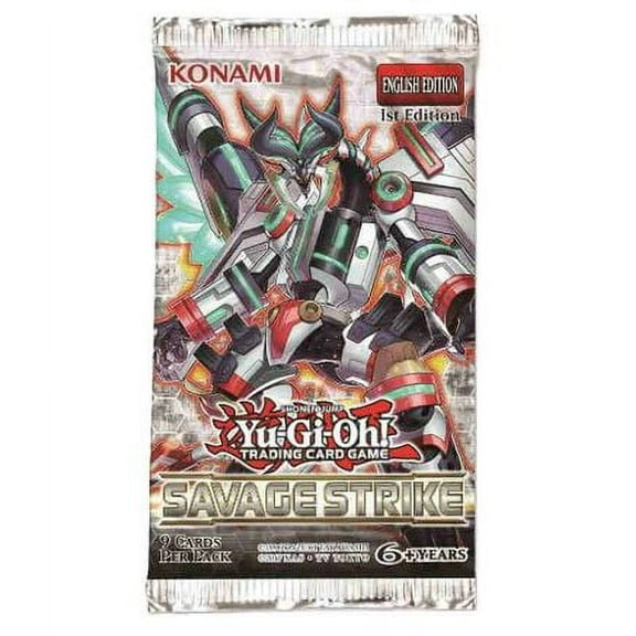 YuGiOh Trading Card Game Savage Strike Booster Pack (9 cards per pack)