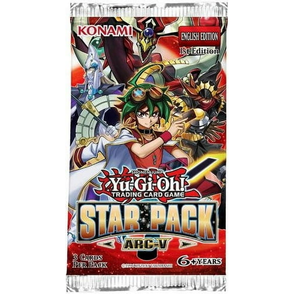 YuGiOh Trading Card Game Star Pack ARC-V Booster Pack (3 Cards)