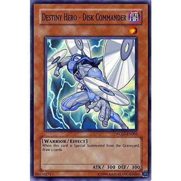 YuGiOh Ultimate Masters Super Rare Destiny Hero - Disk Commander WC07-EN003