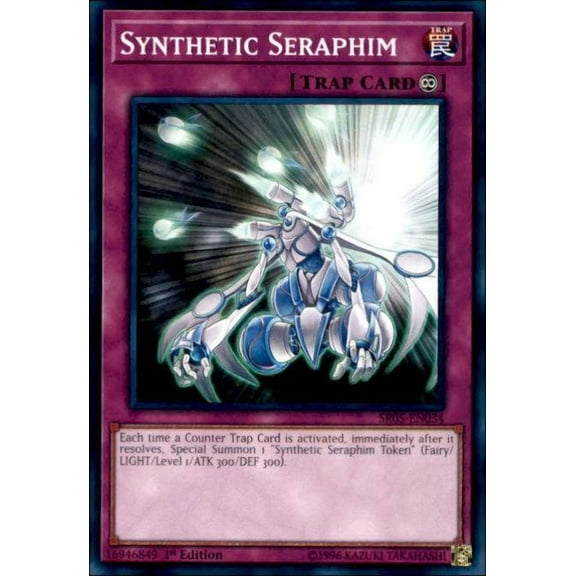 YuGiOh Wave of Light Structure Deck Common Synthetic Seraphim SR05-EN034