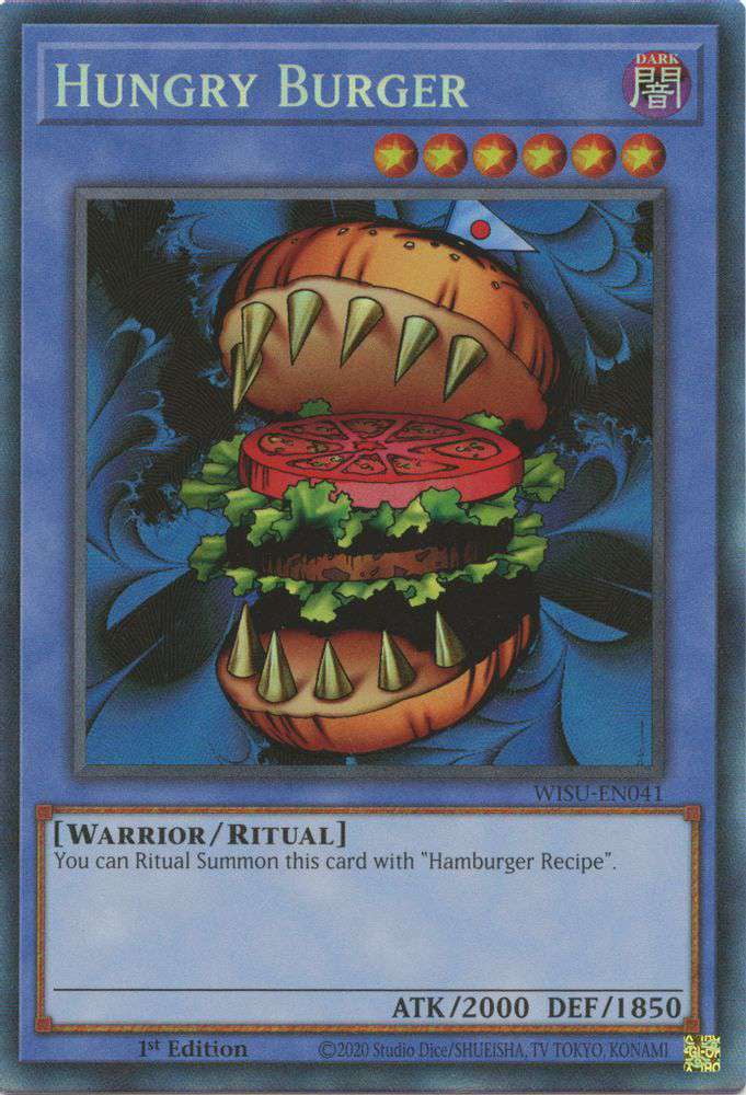 YuGiOh Wild Survivors Collector Rare Collector's Rare Hungry Burger WISU-EN041