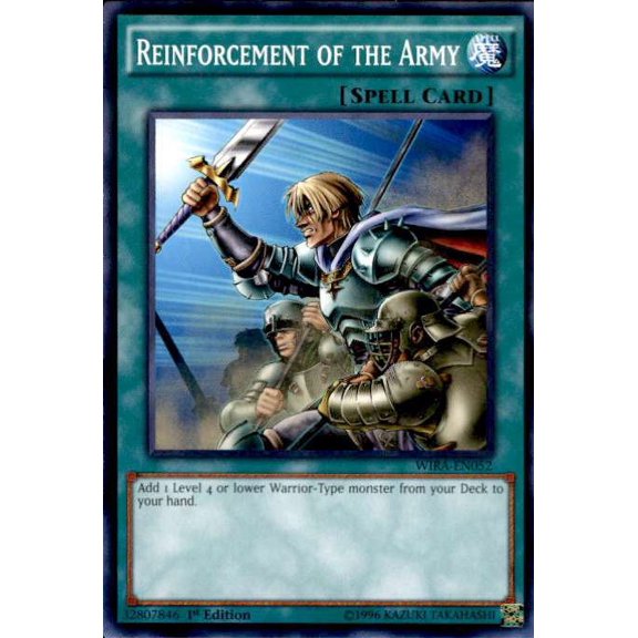 YuGiOh Wing Raiders Common Reinforcement of the Army WIRA-EN052