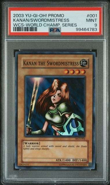 YuGiOh World Championship Series Kanan the Swordmistress Graded Card (2003  World Championship Series) - Walmart.com