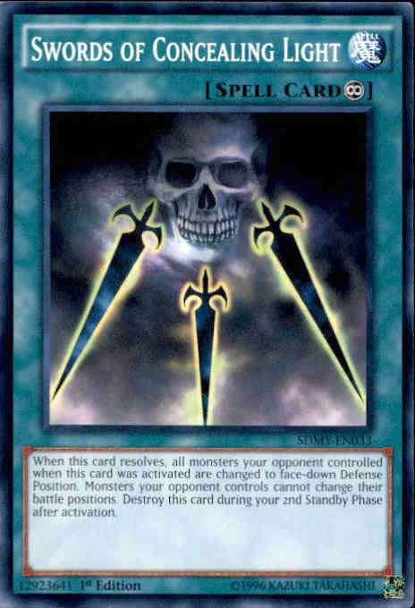 YuGiOh Yugi Muto Structure Deck Common Swords of Concealing Light  SDMY-EN033 - Walmart.com
