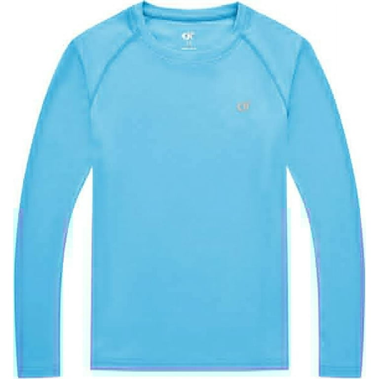 YuKaiChen UV Rash Guard for Boys 6-16, UPF 50+, Fishing/Hiking