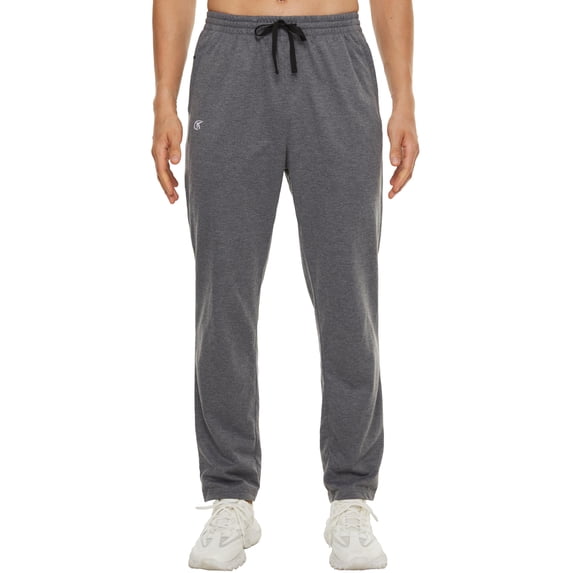 Men's Running Pants Lightweight Joggers Athletic Pants with Zipper Pockets Darkgrey 2XL
