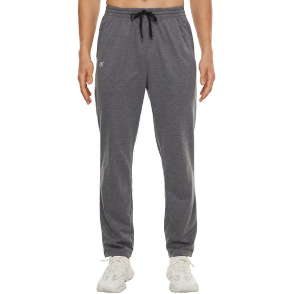 Men's Running Pants Lightweight Joggers Athletic Pants with Zipper Pockets Darkgrey S