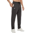 thumbnail image 1 of Men's Running Pants Lightweight Joggers Athletic Pants with Zipper Pockets Irongray L, 1 of 7