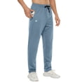 thumbnail image 1 of Men's Running Pants Lightweight Joggers Athletic Pants with Zipper Pockets grey blue 2XL, 1 of 7