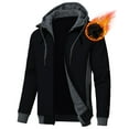thumbnail image 1 of Neiku Mens Zipper Hoodie Casual Hooded Sweatshirt Fleece Jacket Black-XL, 1 of 6