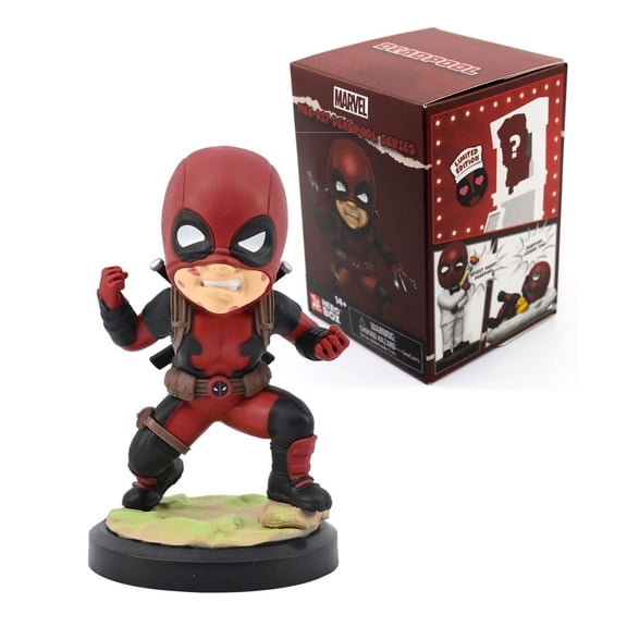 YuMe Deadpool Action Hero Series Hero Box - 3" Collectible Toy Figurines, Marvel Superhero Movie Inspired Toy Figure Set, Collectible Statues, Fun Gift for Adults, Boys, Girls, and Kids Ages 14+