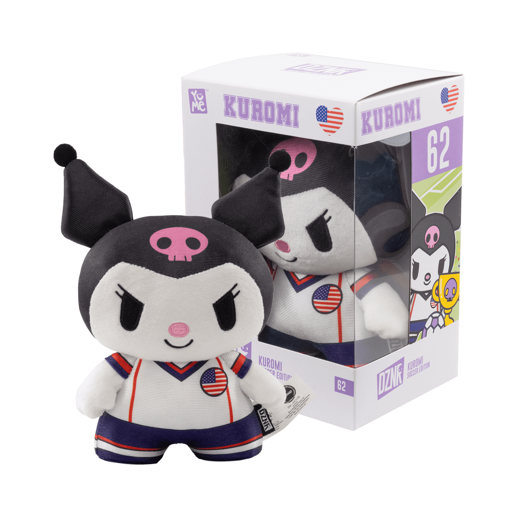 YuMe Hello Kitty and Friends DZNR Kuromi Soccer Edition Action