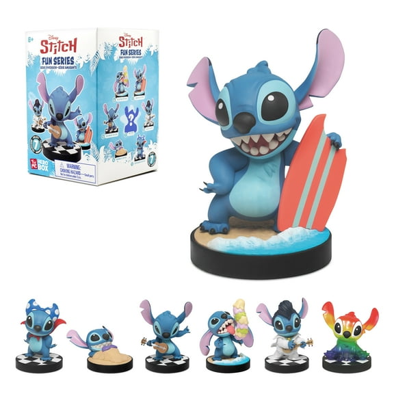 YuMe Disney Lilo & Stitch Fun Series Hero Box - Single 3" Mystery Collectible Character Figurine Hawaiian Adventure Gift for Kids 8+