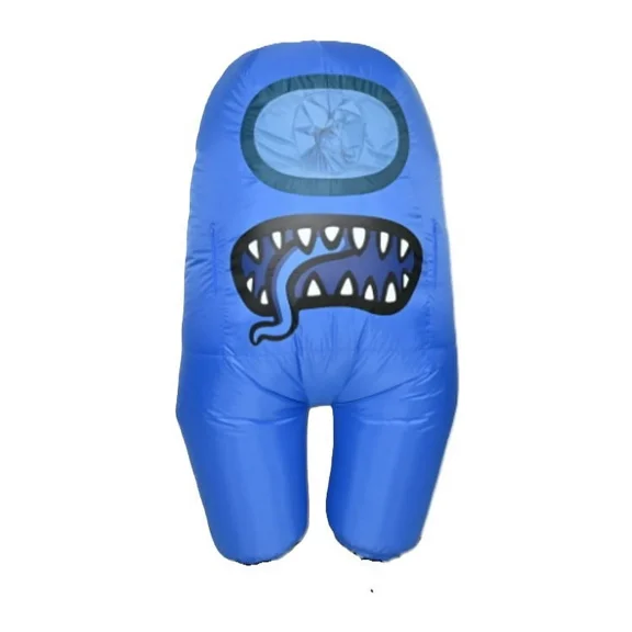 YuMe Official Among Us Toikido Toys Inflatable Kids Halloween Cosplay Costume for Children, Blue, Youth One Size Fits Most