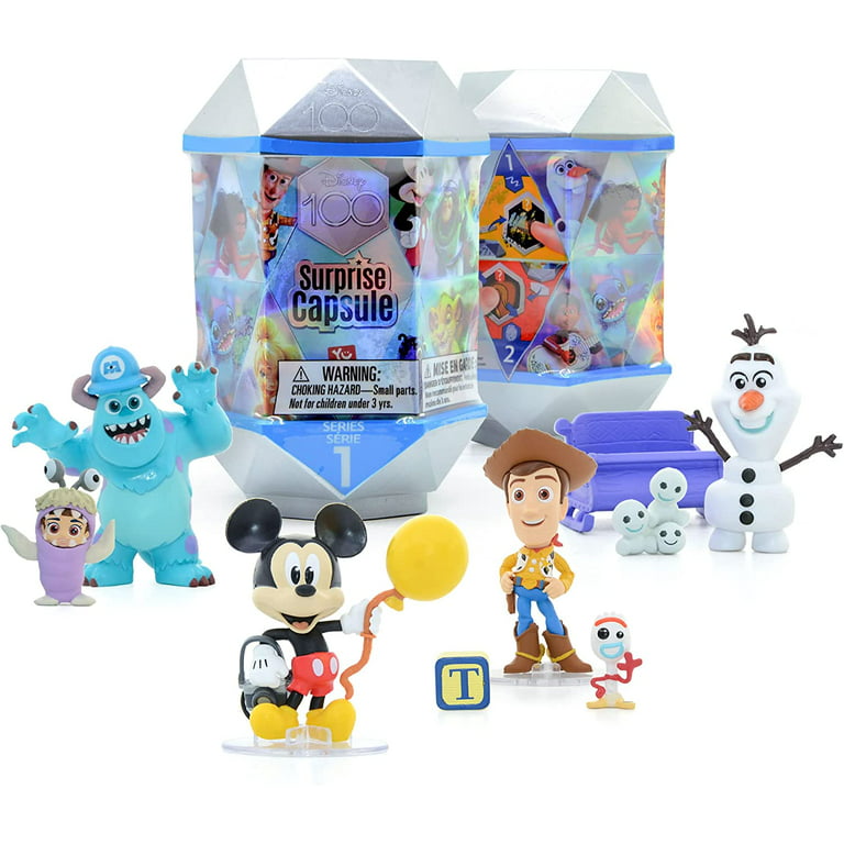 YuMe Official Disney 100 Surprise Mystery Capsules Blind Box with Rare  Disney and Pixar Figurines 2-Pack, Series 1 