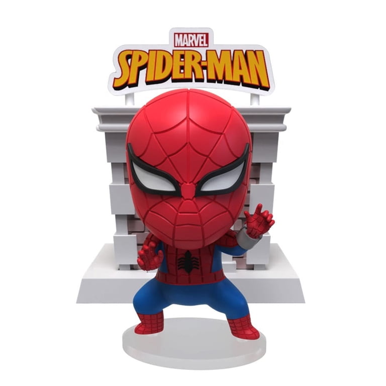 YuMe スパイダーマン タワーシリーズ ヒーローボックス スパイダーマン YuMe Spider-Man Tower Hero - 3 Collectible Toy Figures - Walmart.com