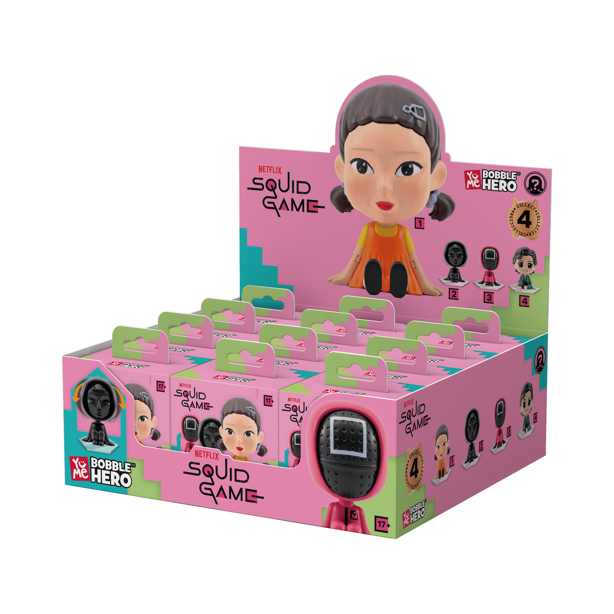 YuMe Squid Game Bobble Hero - Blind Box - Case of 12