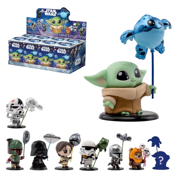 YuMe Star Wars Cosbi Balloon Series Bobble-Head Blind Box Collectible Figures, Case of 8