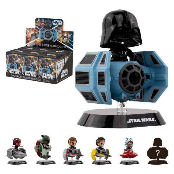 YuMe Star Wars Cosbi Rider Hero Box Collectible, 6-Pack, No Duplicates, Chance to Find 1 Rare Chase Figure