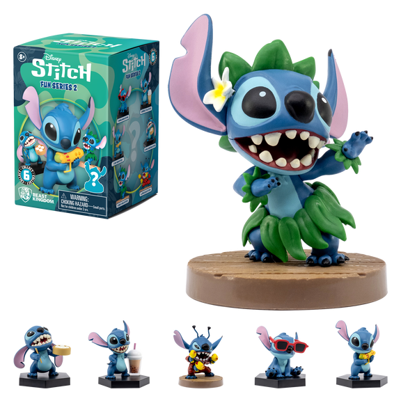 YuMe Stitch Hero Box Fun Series 2 Blind Box Collectible, 1 Pack, Surprise Toy, 1 of 6 Designs