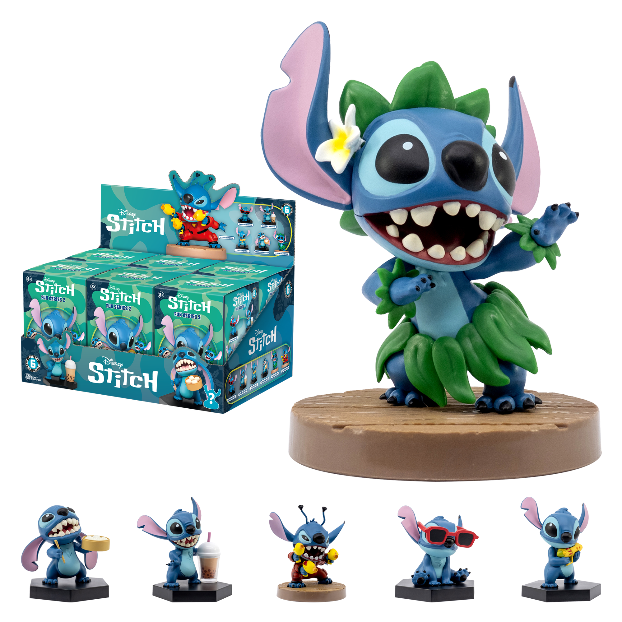 YuMe Stitch Hero Box Fun Series 2 Blind Box Collectible, 1 Pack