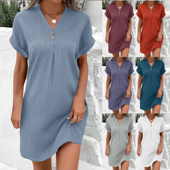 YuXingFu 100% Cotton Dress Maxi V-Neck Plus Size Womens Dress Sleeveless Vacation Dresses for Women Casual Summer Orange L