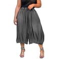 thumbnail image 1 of YuXingFu Capri Pants for Women Jeans Elastic Waist 7/8 Denim for Casual Wear Gray L, 1 of 7