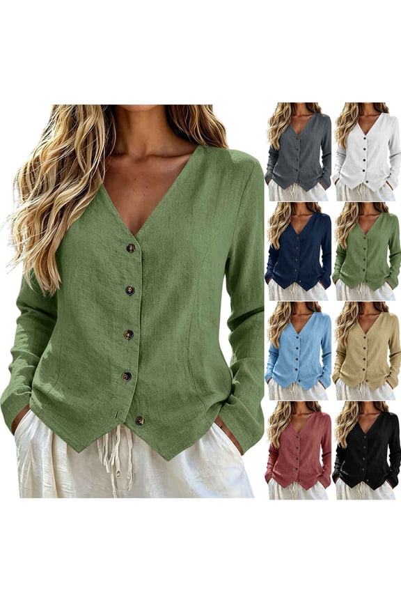 Casual Tops for Women Summer Crew Neck A-Line Lace Trim Long Sleeve for Party Fashion Shirts Coffee XL