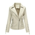 thumbnail image 1 of YuXingFu Clearance Leather Jackets for Women Long Winter Coats for Women Long Womens Winter Coats Beige, 1 of 6