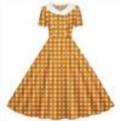 YuXingFu Dresses for Women 2026 Mid-Length Plus Size Womens Dress Short Sleeve Solid Color Casual Summer Orange M
