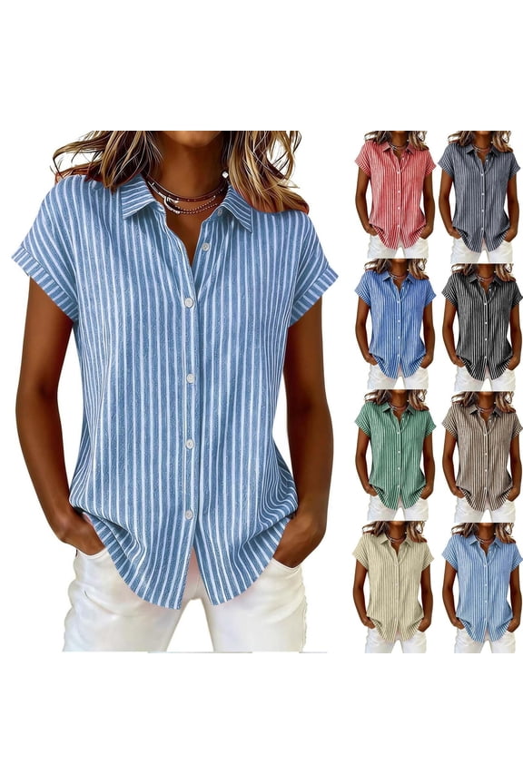 Going Out Tops Plus Size Club Short Sleeve Collared Wrap Tops - Ruffle Hem for Vacation Yellow XXL