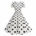 thumbnail image 1 of YuXingFu Long Dresses for Women Maxi V-Neck Plus Size Womens Dress Short Sleeve Relaxed Long Casual Summer White L, 1 of 9