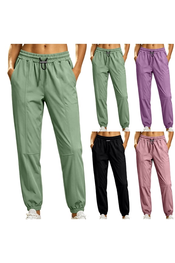 Womens Capri Pants for Women Petite Wide Leg Cigarette - Frayed Hem Work Green S