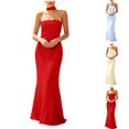thumbnail image 1 of YuXingFu Womens Cotton Dresses Casual Maxi Crew Neck Plus Size Womens Dress Sleeveless for Vacation Long Casual Summer Yellow S, 1 of 6