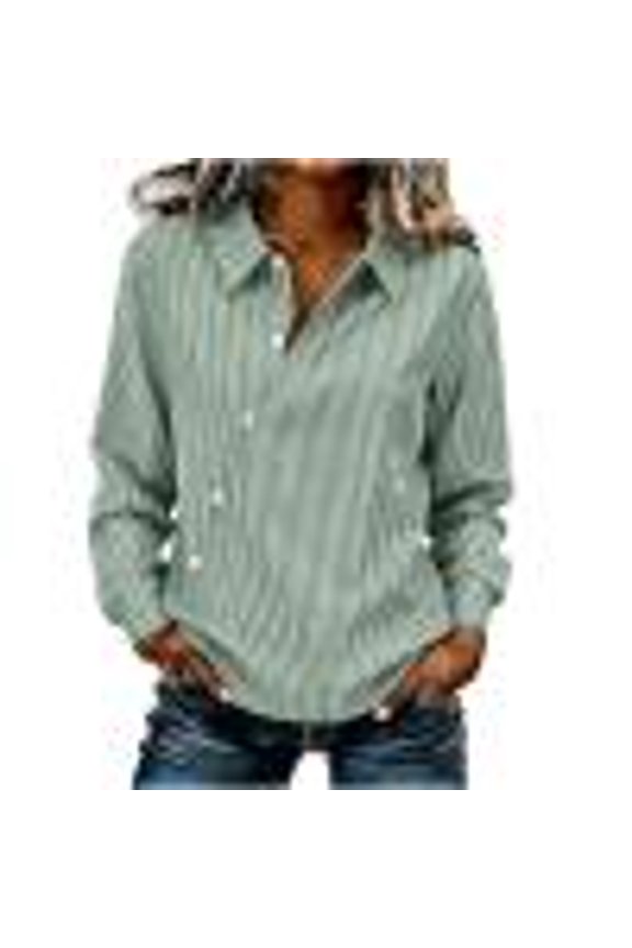 Womens Tops Trendy Tie Neck Long Sleeve Pencil Tops - Fringe Hem for Retro Mint Green S