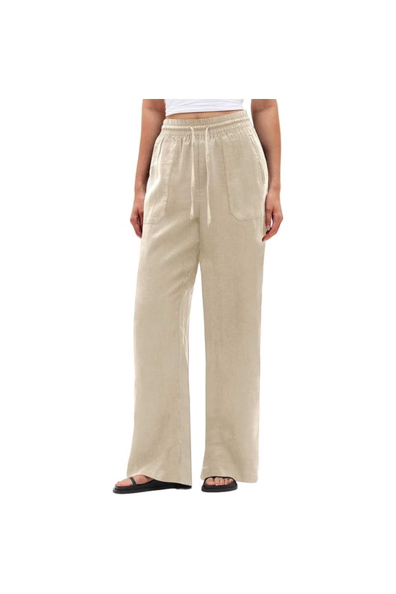 Womens Womens Pants Set Wide Leg Culottes - Button Fly Classic Brown S