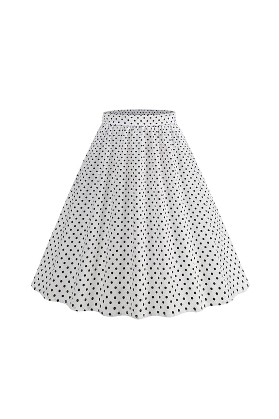 Womens Womens Skirts with Pockets Knee Length Circle Paperbag Waist Skirt - Ruffle Cascade Corduroy Linen Daily White XXL