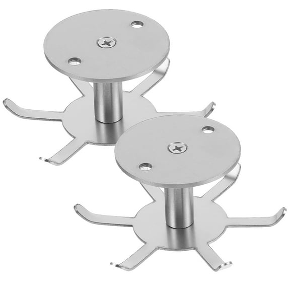 YuYiSan 2pcs Kitchen Under Cabinet Hook 360 Degree Rotating Hook Kitchen Utensil Hanger Kitchen Supply