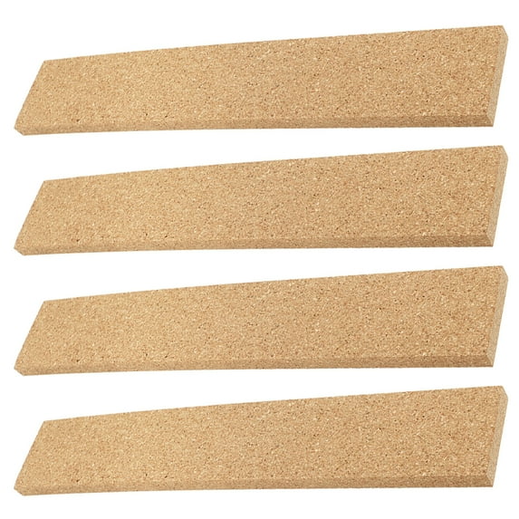 YuYiSan 4Pcs Cork Wall Strips Office Bulletin Strips Message Cork Strips Photo Wall Cork Strips