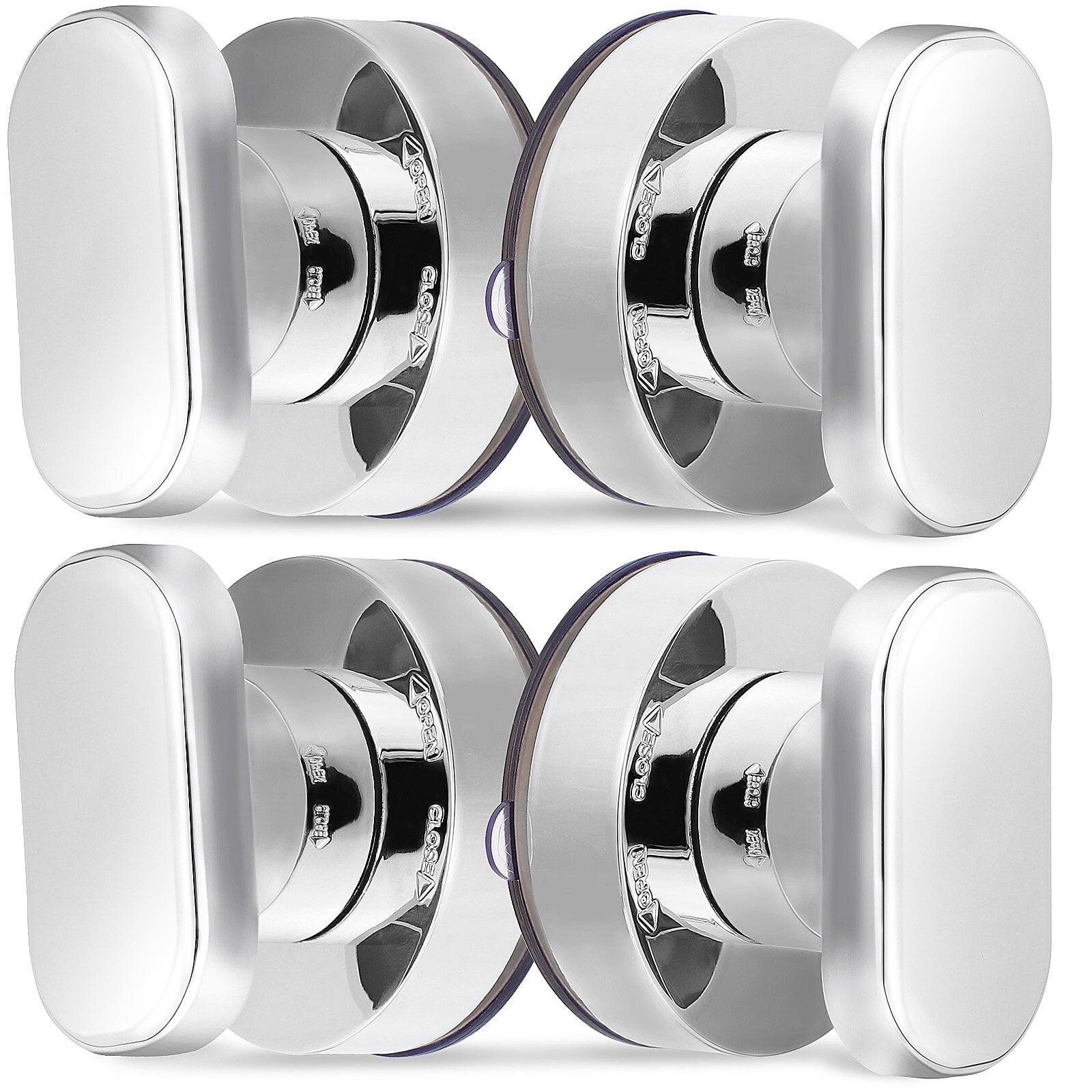 YuYiSan 4pcs Suction Cup Door Handle Plastic Door Handle Bathroom ...