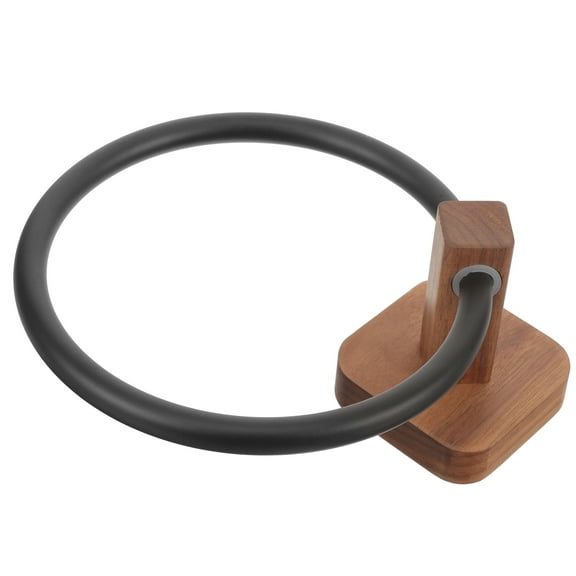 YuYiSan Hand Towel Ring Wooden Towel Holder Kitchen Dish Cloth Towel Organizer Bathroom Towel Rack