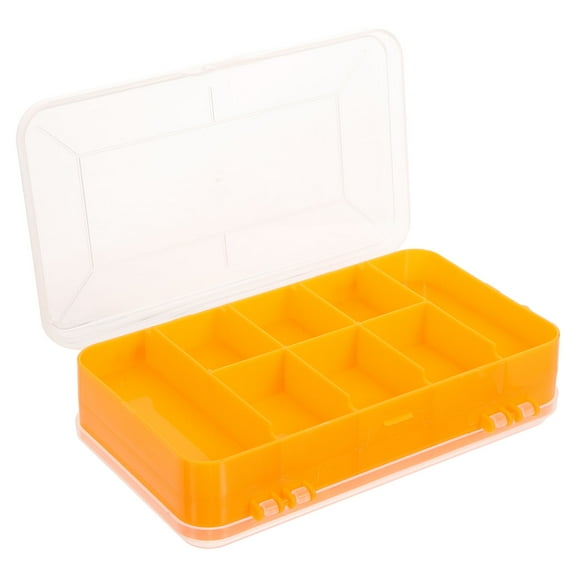 WEUVEB Double Sided Storage Box Organizer Box Orange PP 1Pack for General Users