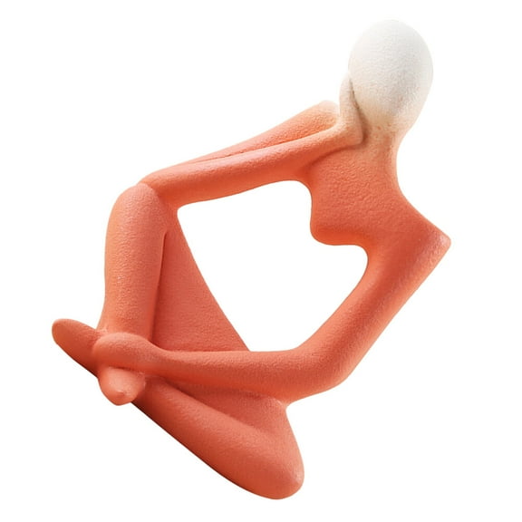 Orange Ceramic Vase for Decor Use Safe and with Abstract Design Fits Various Styles