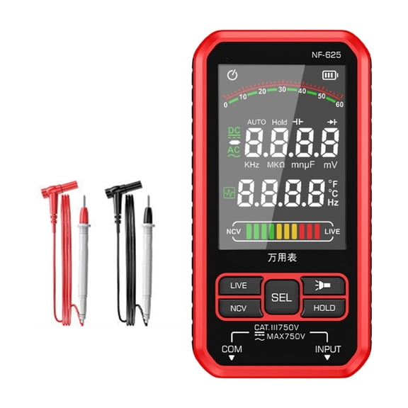 YuYoulan Multimeter Tester Digital Multimeter with Voltmeter and Ohm Meter Resistance; Tests Live, Continuitys