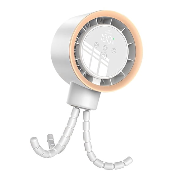YuYoulan USB Table Fan with Digital Display and Rechargeable Battery 100 Speed Quiet Operation Suitable for Bedroom Camping