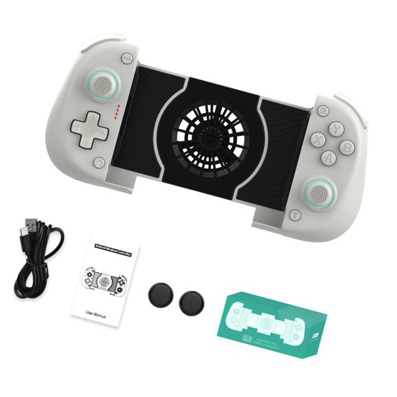 YuYoulan Wireless Game Controller With Hall Stick Progressive Initiate And Cooling Fan For Mobile Phone Robot PC
