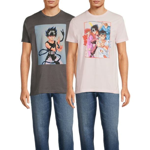 YuYu Hakusho Men's and Big Men's Graphic Tee Shirt, 2-Pack